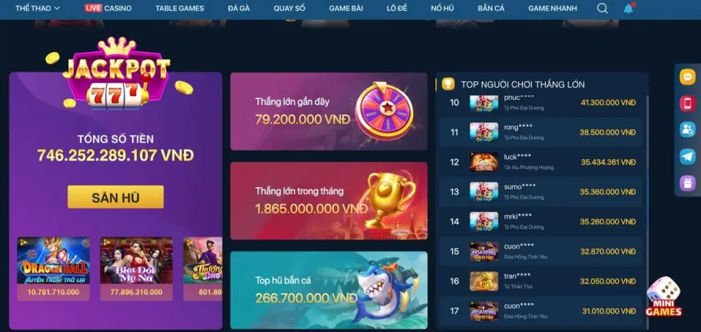 Các sự kiện và giải đấu slot game